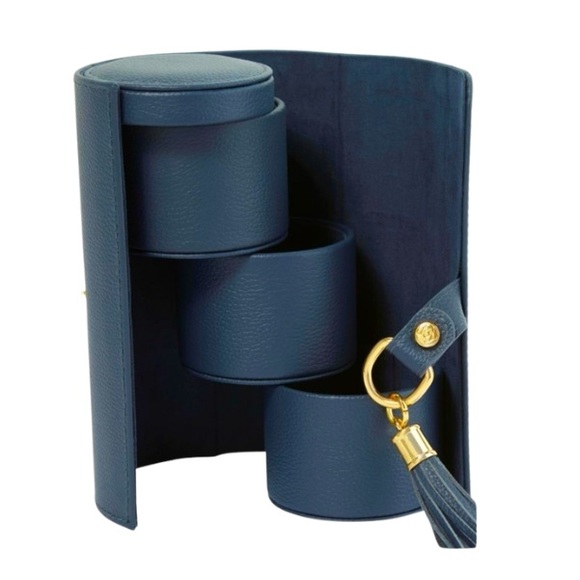 Joy Mangano Jewelry - Joy First Class Luxury Leather Hard Sided Jewelry Case- Black Onyx